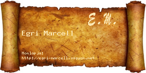Egri Marcell névjegykártya